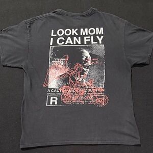 Travis Scott, “Look Mom I Can Fly” Cactus Jack T Shirt Mens Size Large